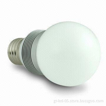 3W LED Bulb with High Luminous Flux, CE/RoHS Marks and 85 to 260V AC Input Voltage